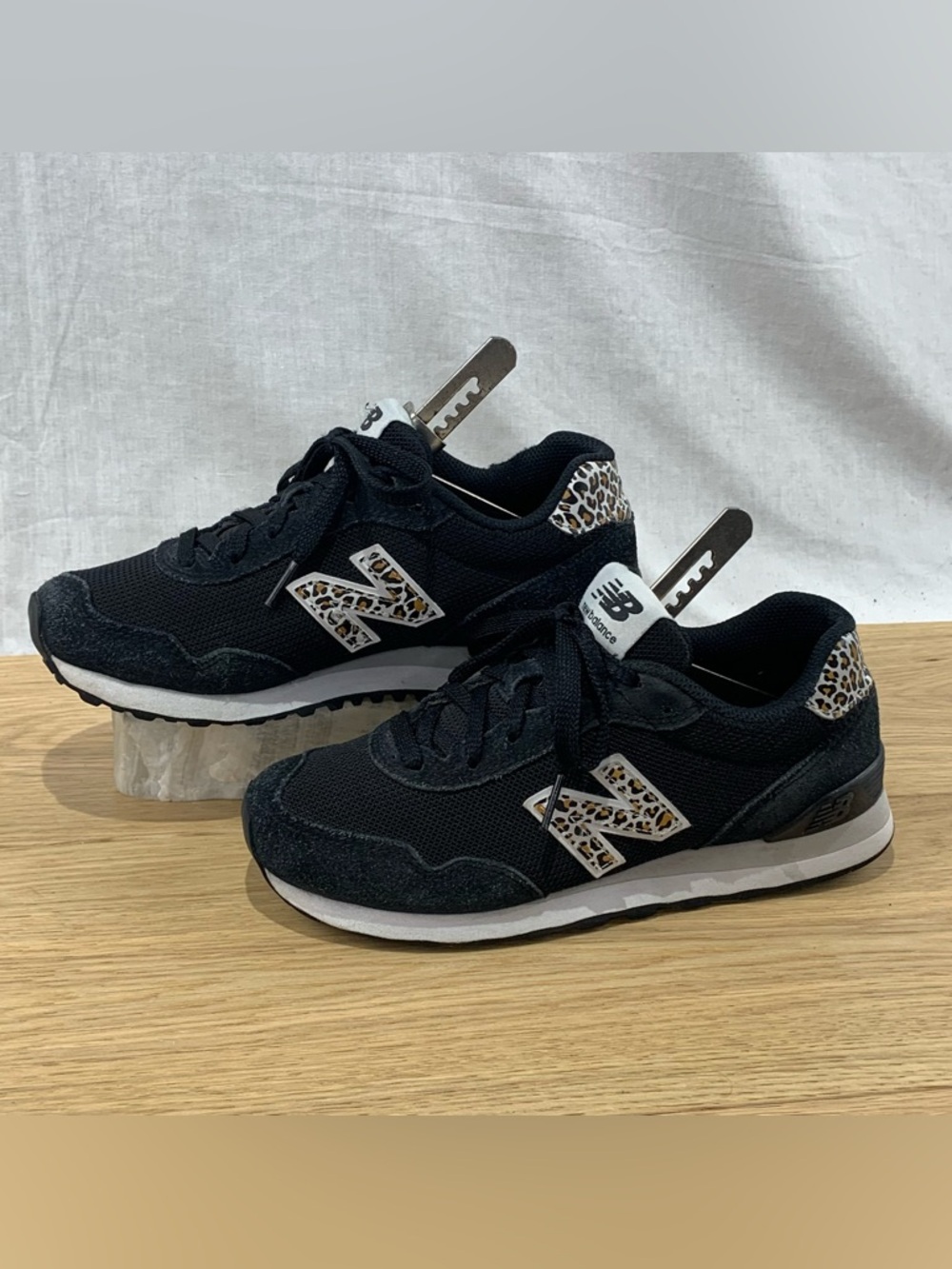 New Balance Women’s Size 6.5 B 515 V3 Black Leopard Athletic Shoes